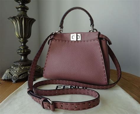 fendi mini peekaboo selleria|fendi peekaboo suede.